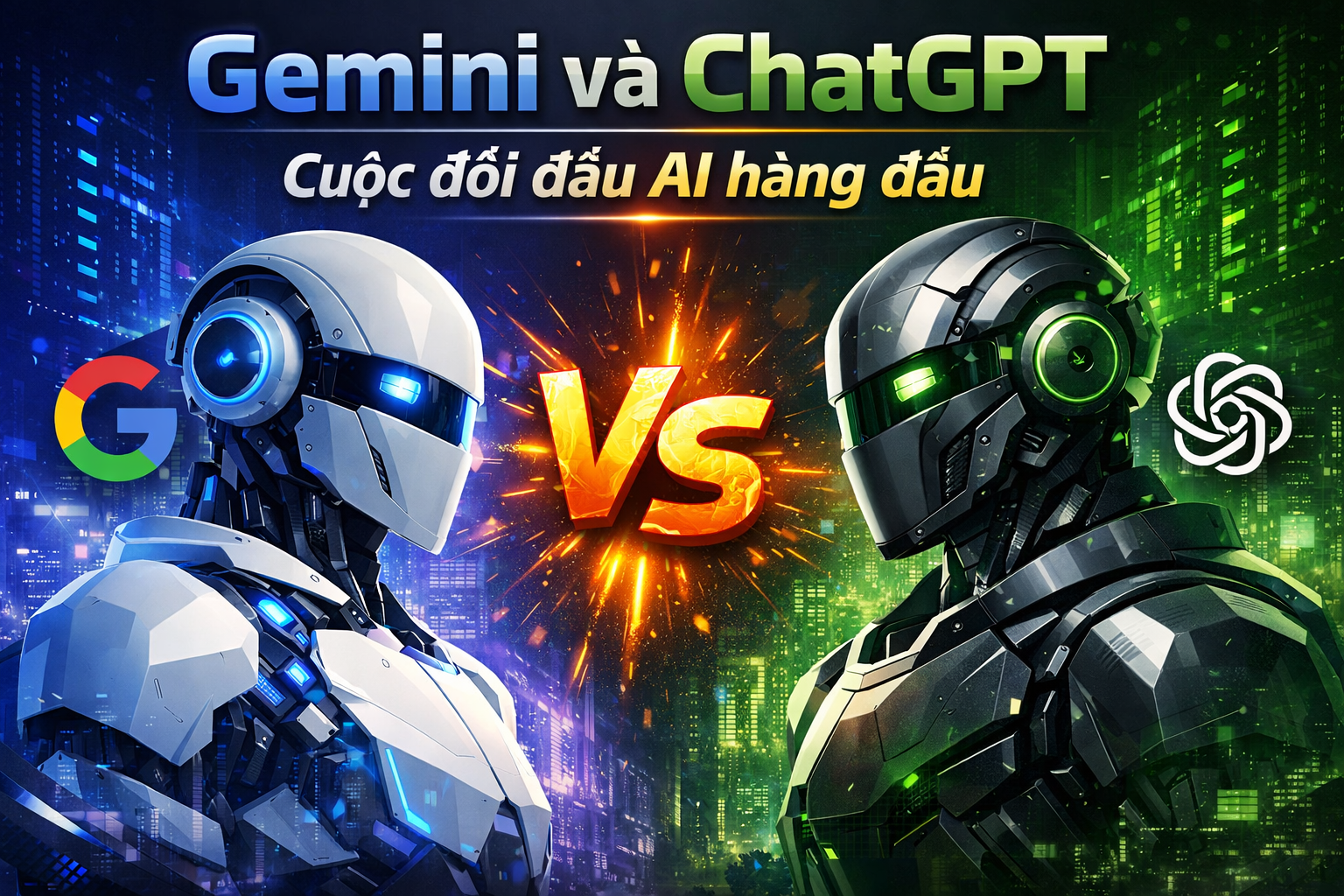 Gemini và ChatGPT Cuộc đối đầu AI hàng đầu