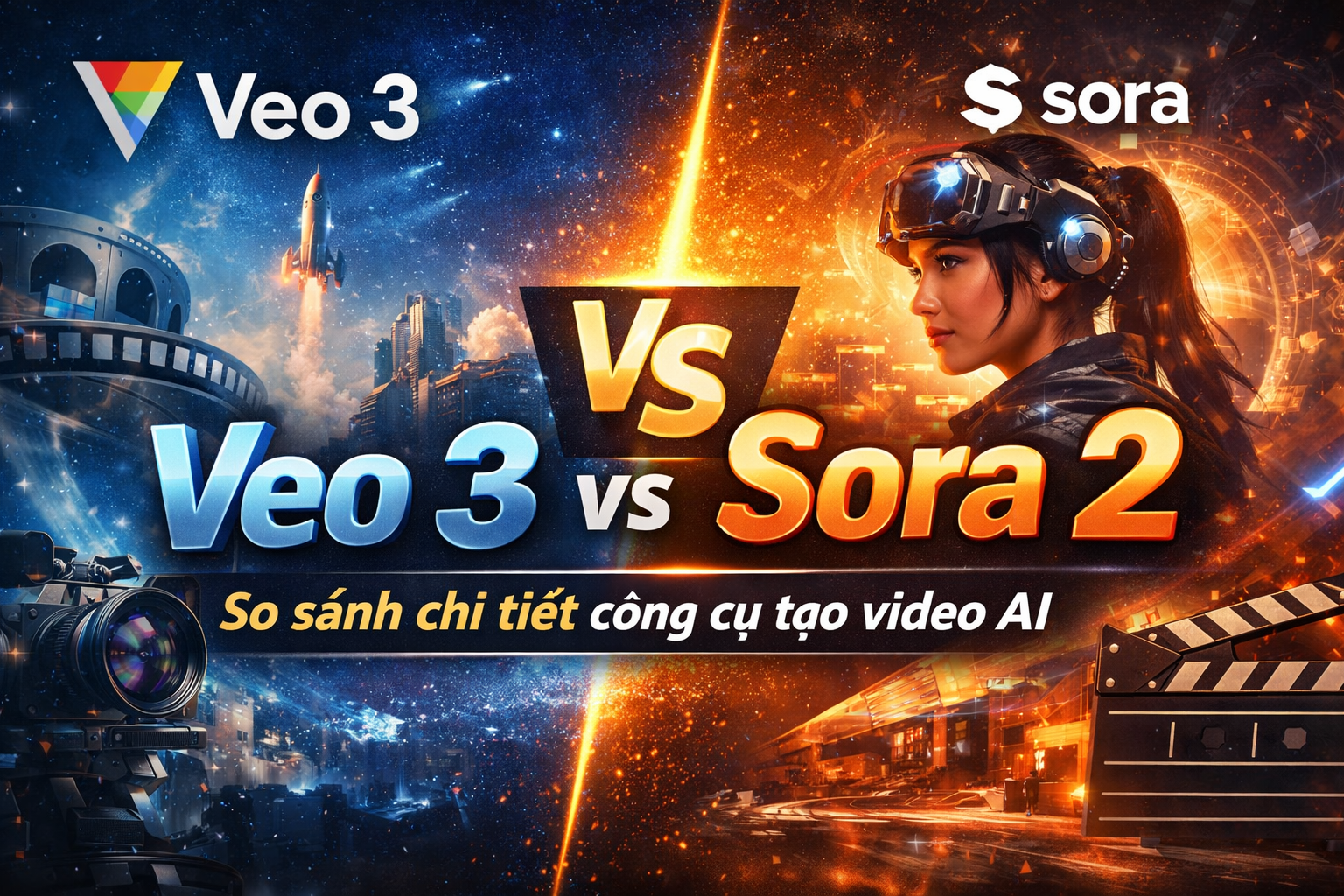Veo 3 vs Sora 2 So sánh chi tiết công cụ tạo video AI