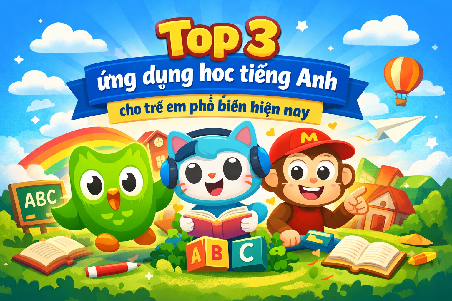 Top 3 ứng dụng học tiếng Anh cho trẻ em phổ biến hiện nay