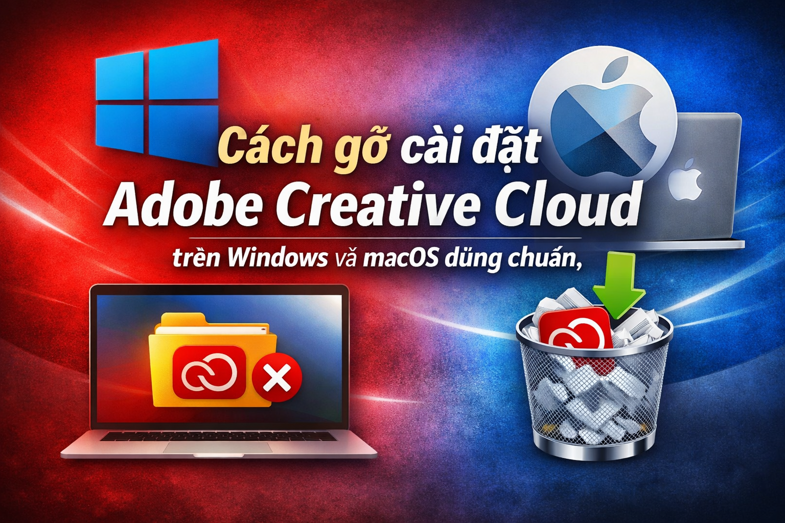 Cách gỡ cài đặt Adobe