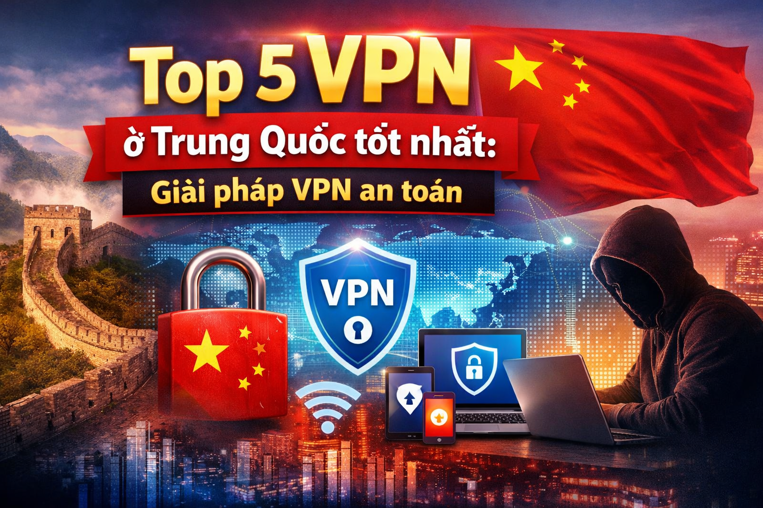 Top 5 VPN ở Trung Quốc tốt nhất: Giải pháp VPN an toàn