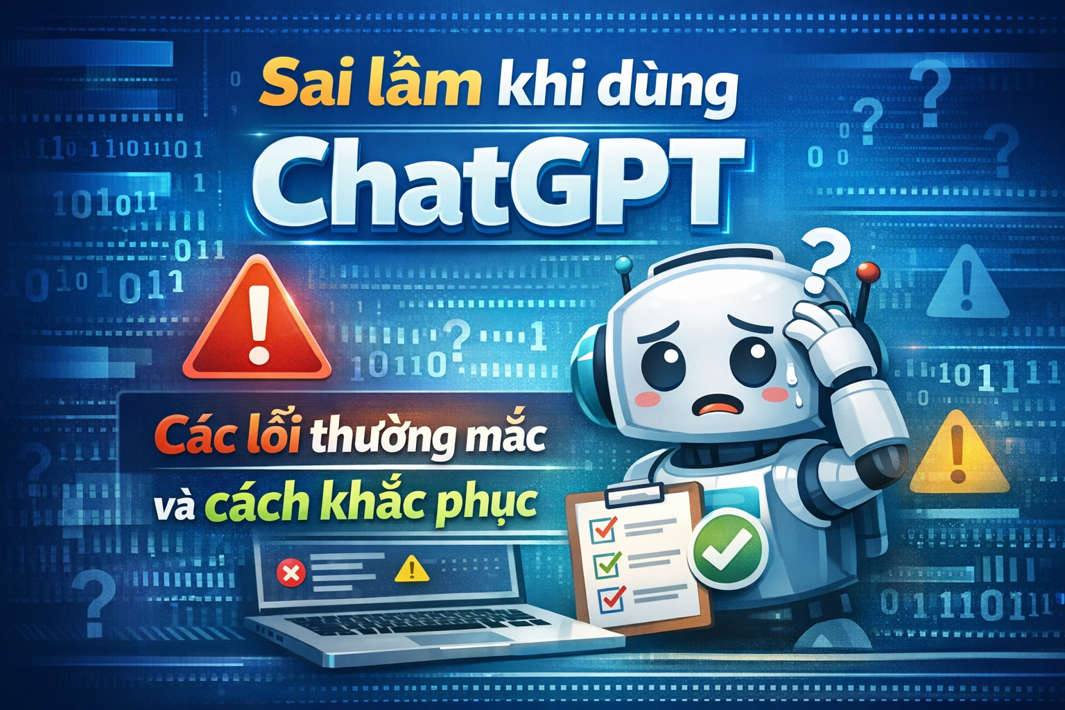 Sai lầm khi dùng ChatGPT Các lỗi thường mắc và cách khắc phục